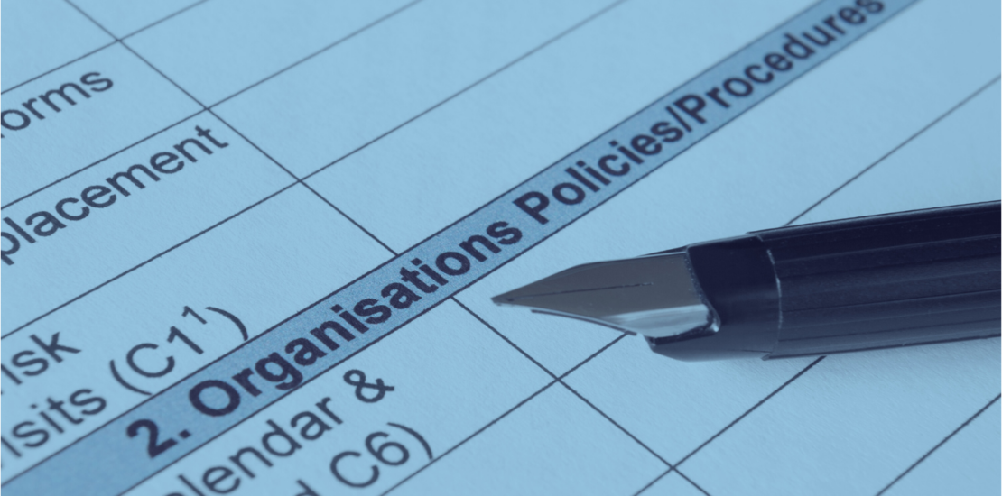 Establishing policies and procedures